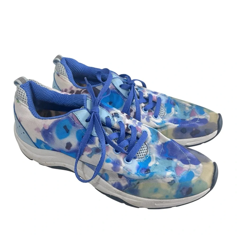 Vionic Tie Dye Sneakers Size 6 Purple Blue Comfort Walking Running Shoes